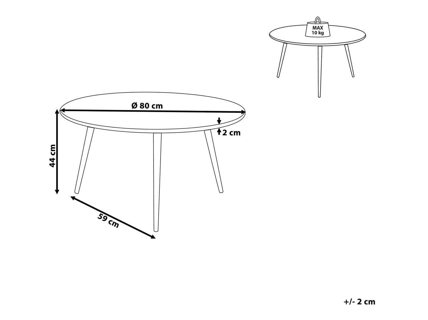 Žurnalinis staliukas Berwyn 918