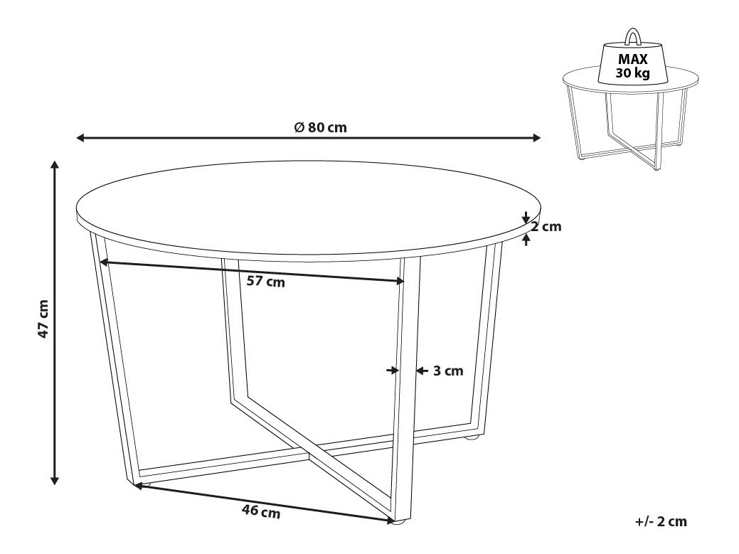 Žurnalinis staliukas Berwyn 950