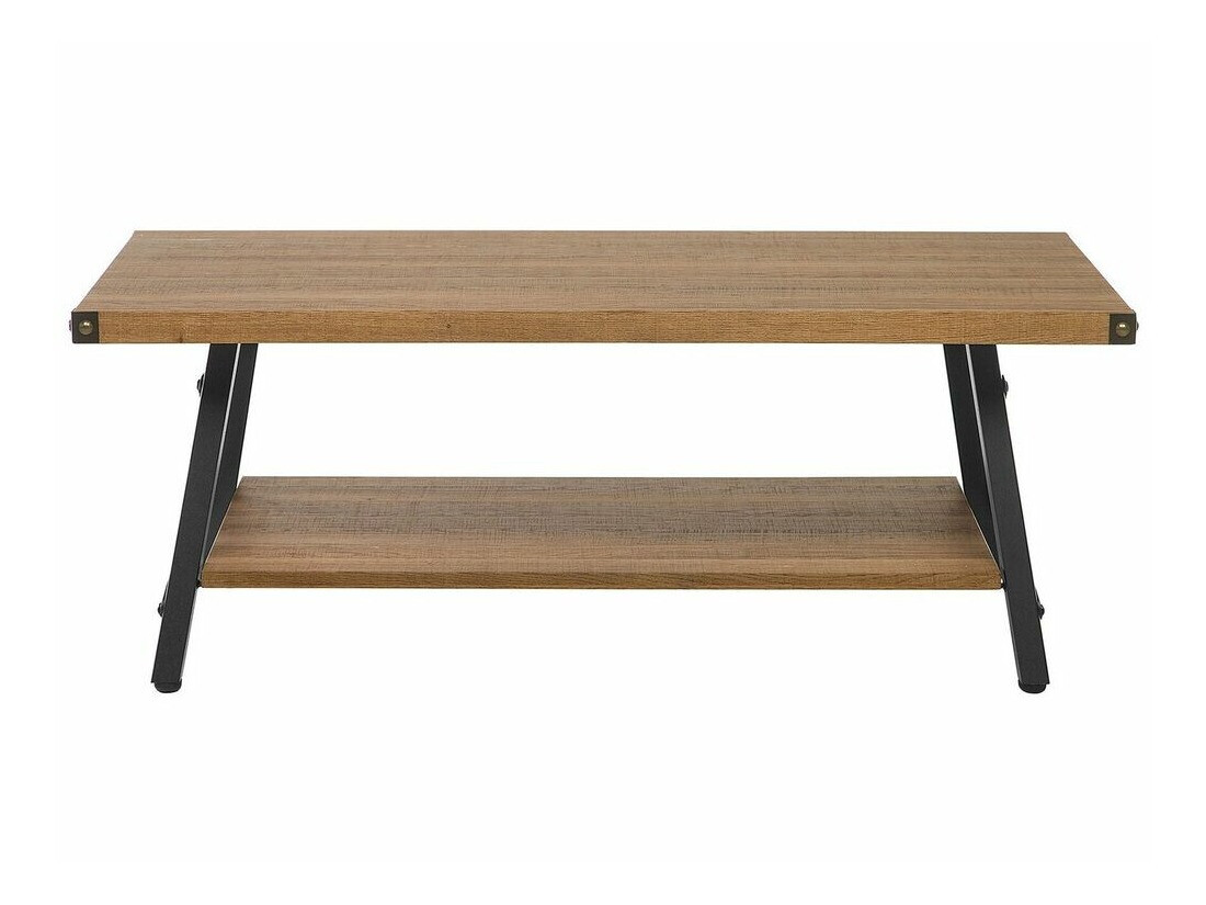 Žurnalinis staliukas Berwyn 956 (Juoda + Tamsus medis)