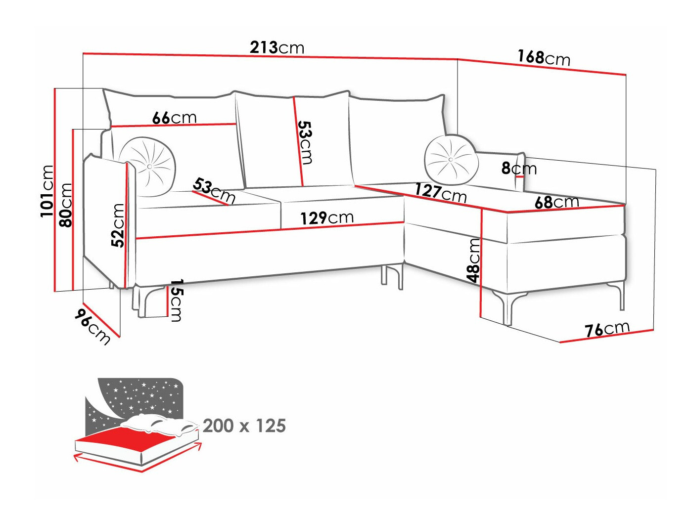 Minkštas kampas Clovis 112 (Manila 02)