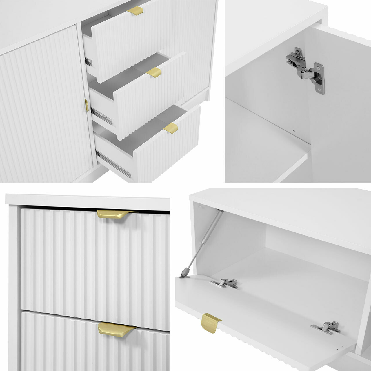 Svetainės komplektas Comfivo Papilio II (Balta)