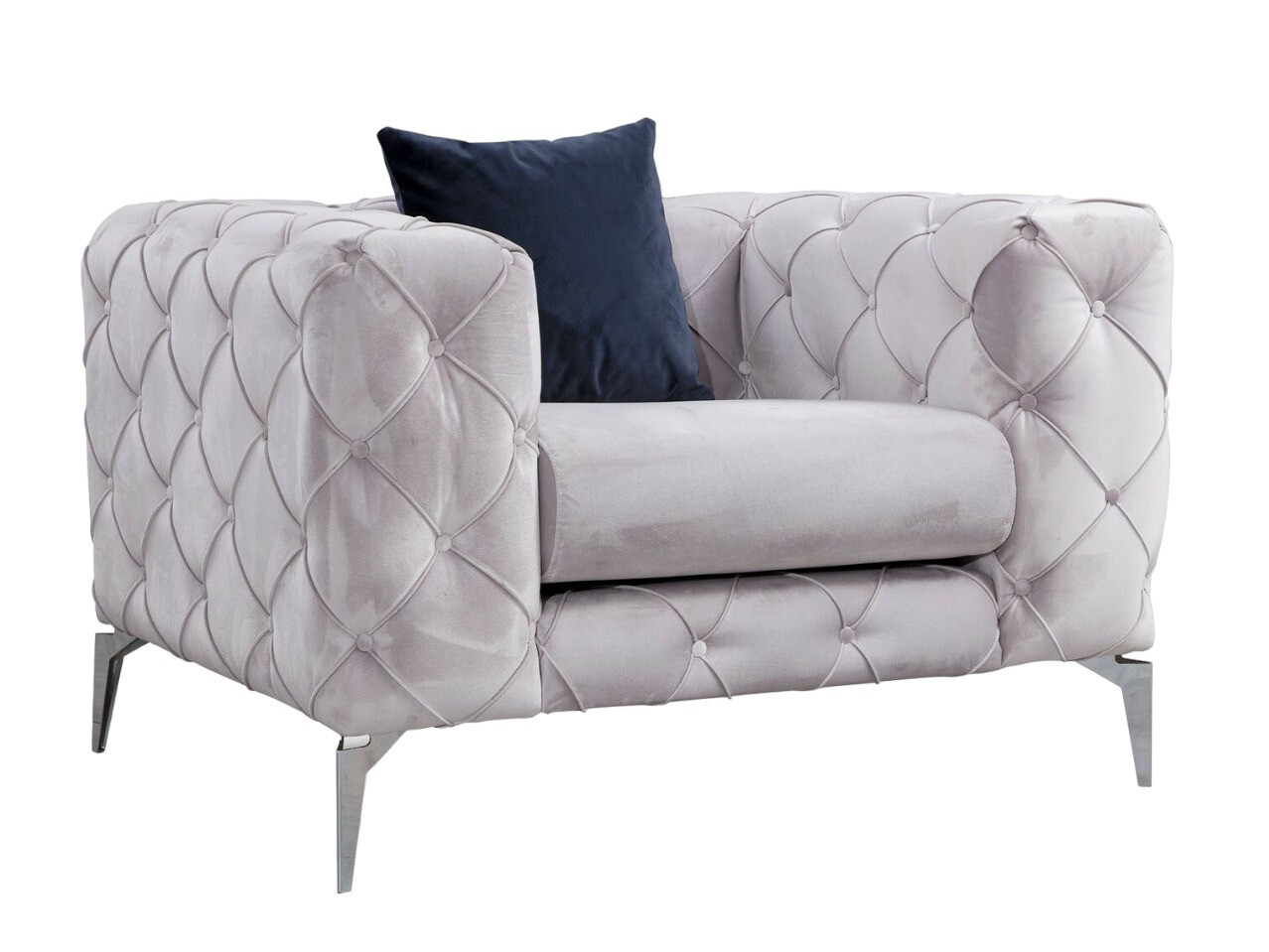 Chesterfield fotelis Altadena 358 (Šviesi pilka)
