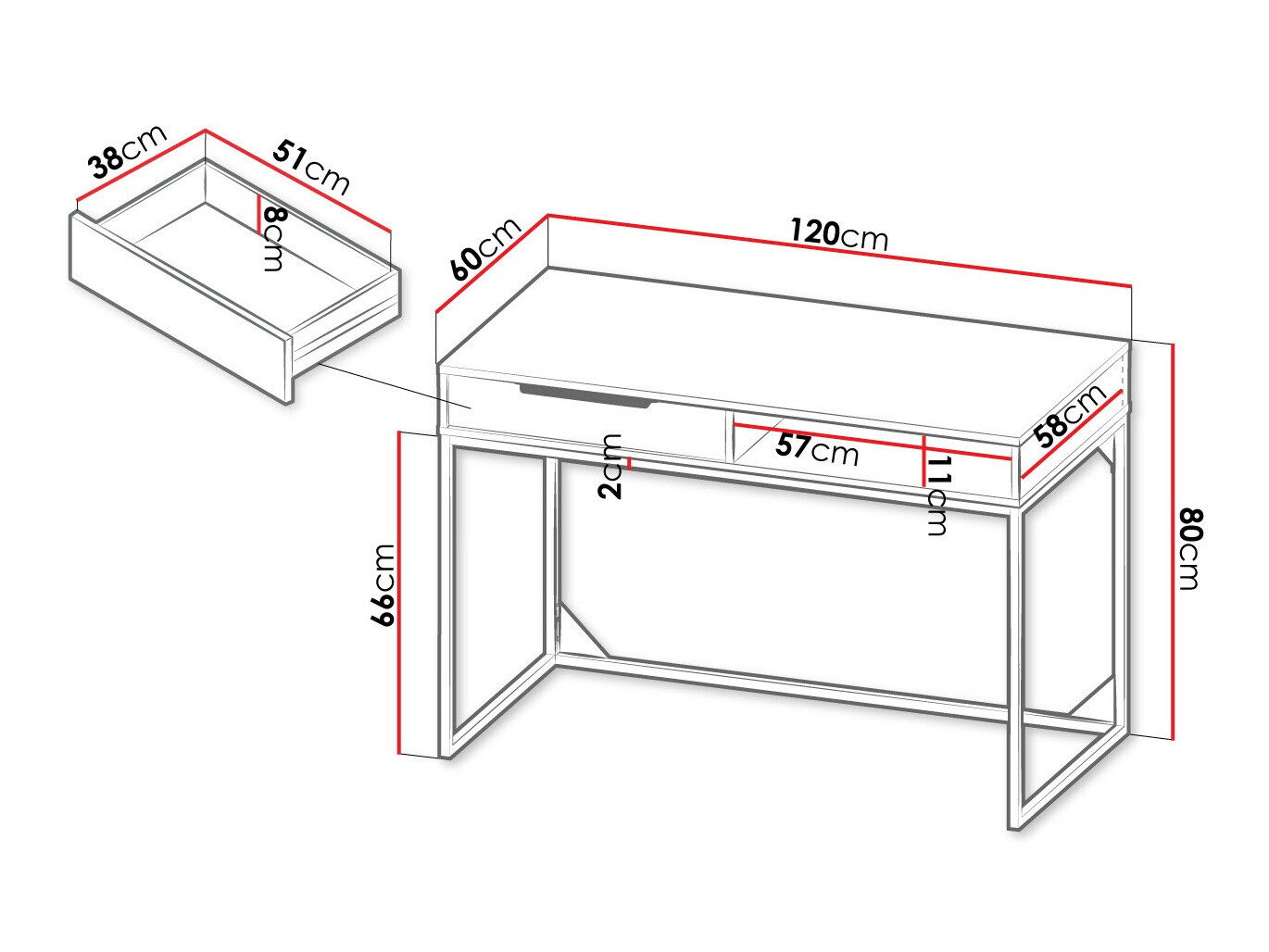 Darbo stalas Romcama 100