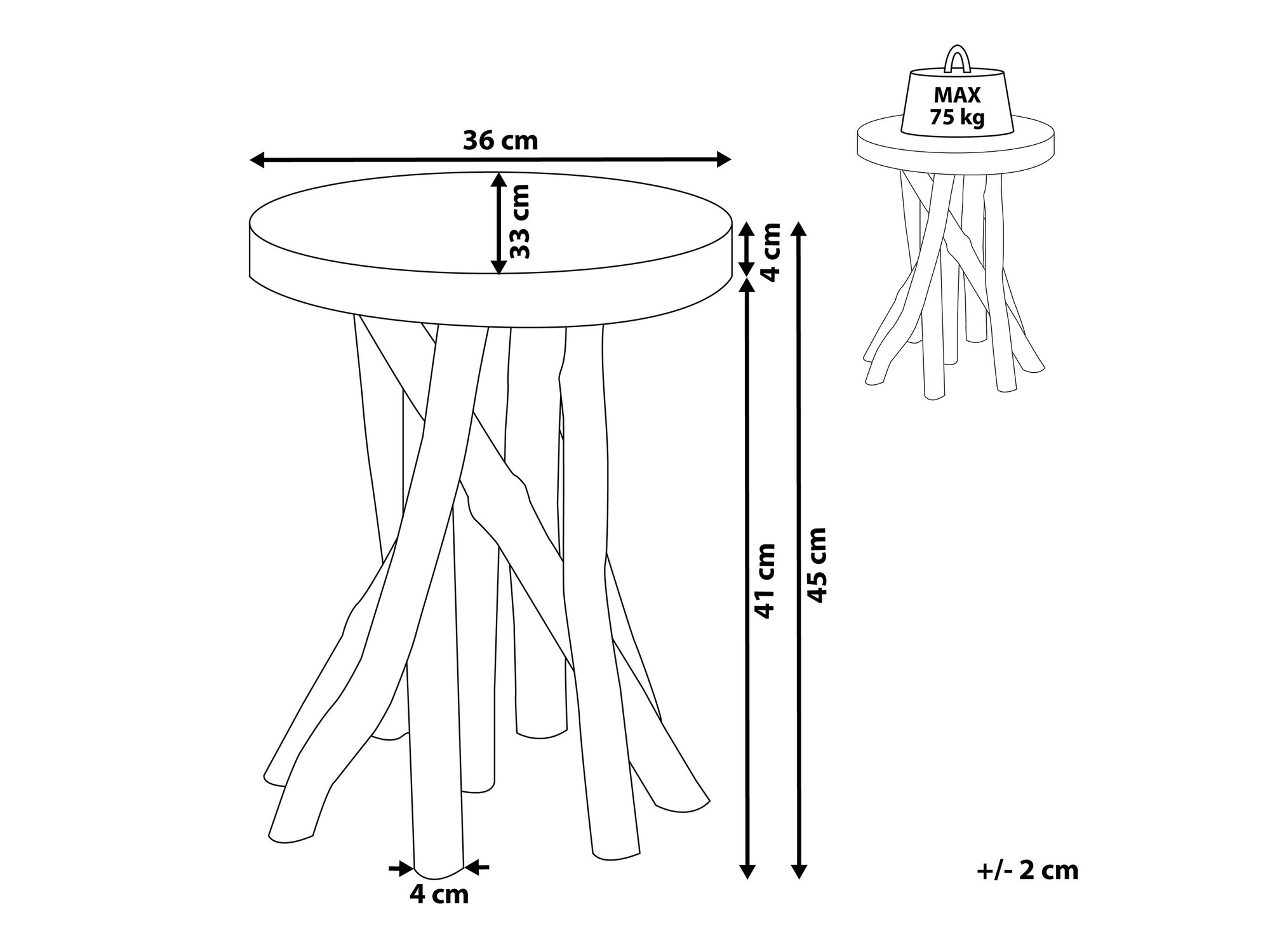 Šoninis staliukas Berwyn 1098