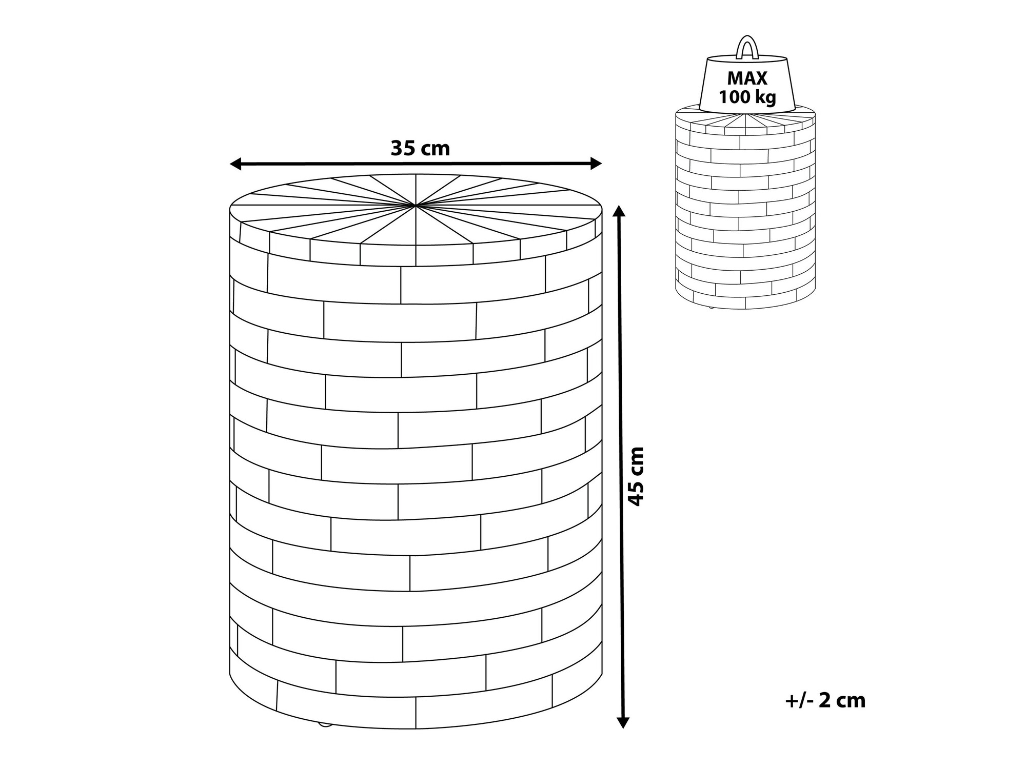 Šoninis staliukas Berwyn 1099