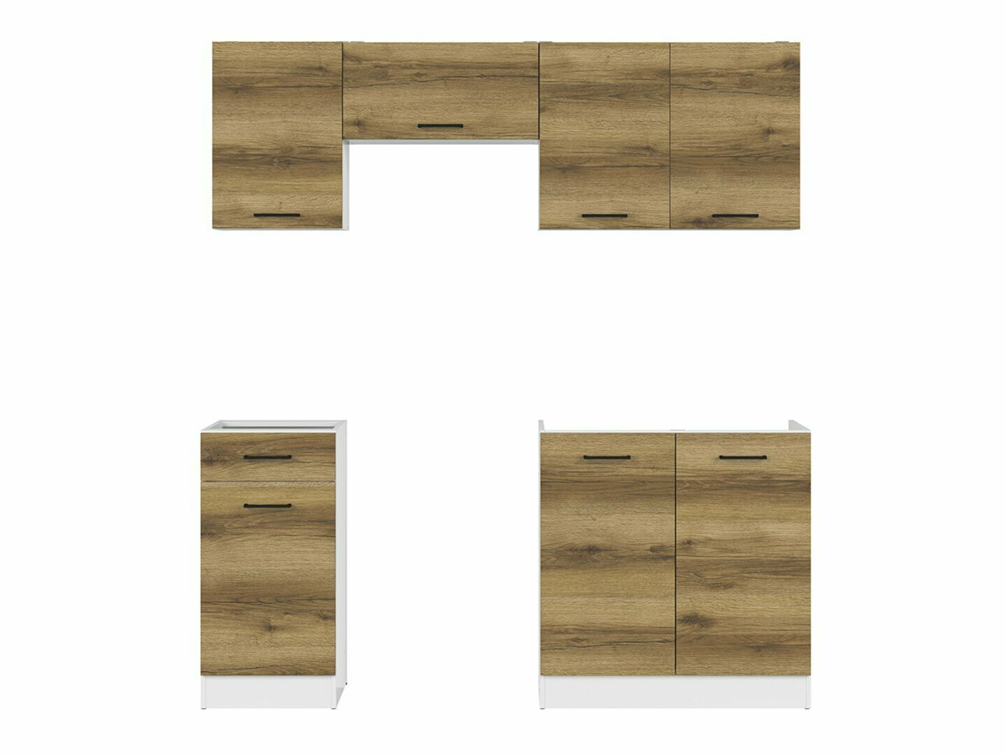 Virtuvės komplektas Boston 499 (Delano ąžuolas)