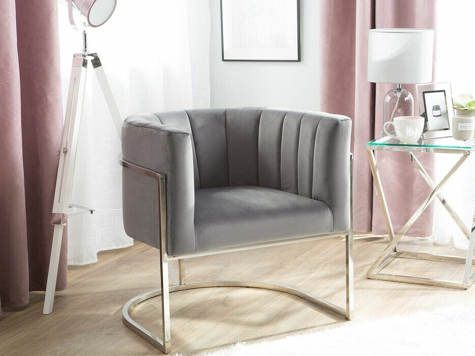 Fotelis Berwyn 1141 (Pilka + Sidabrinė)