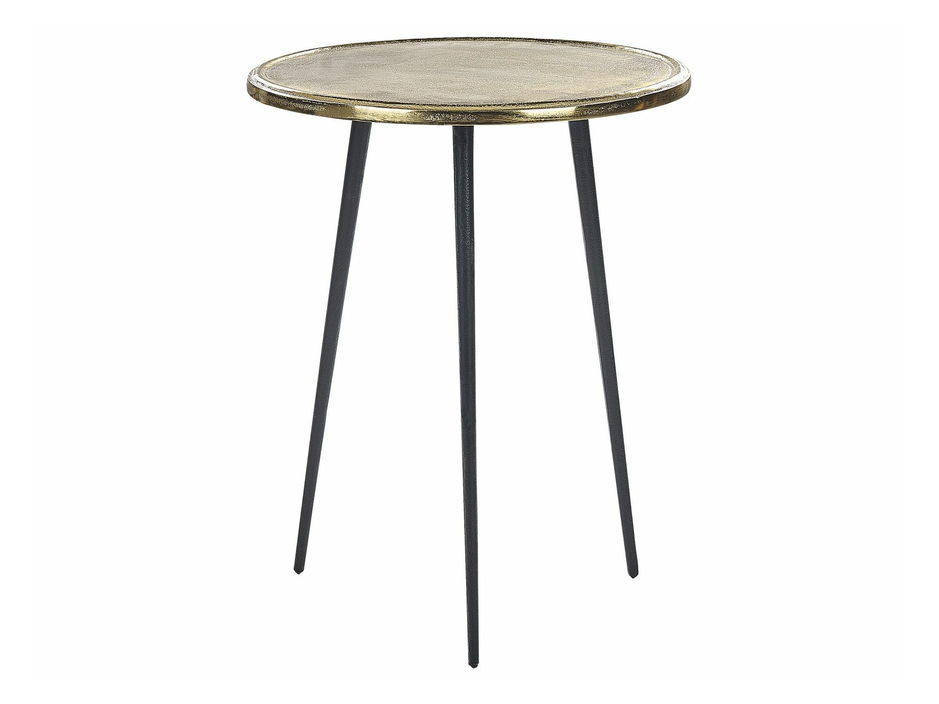 Šoninis staliukas Berwyn 1157 (Auksinė + Juoda)