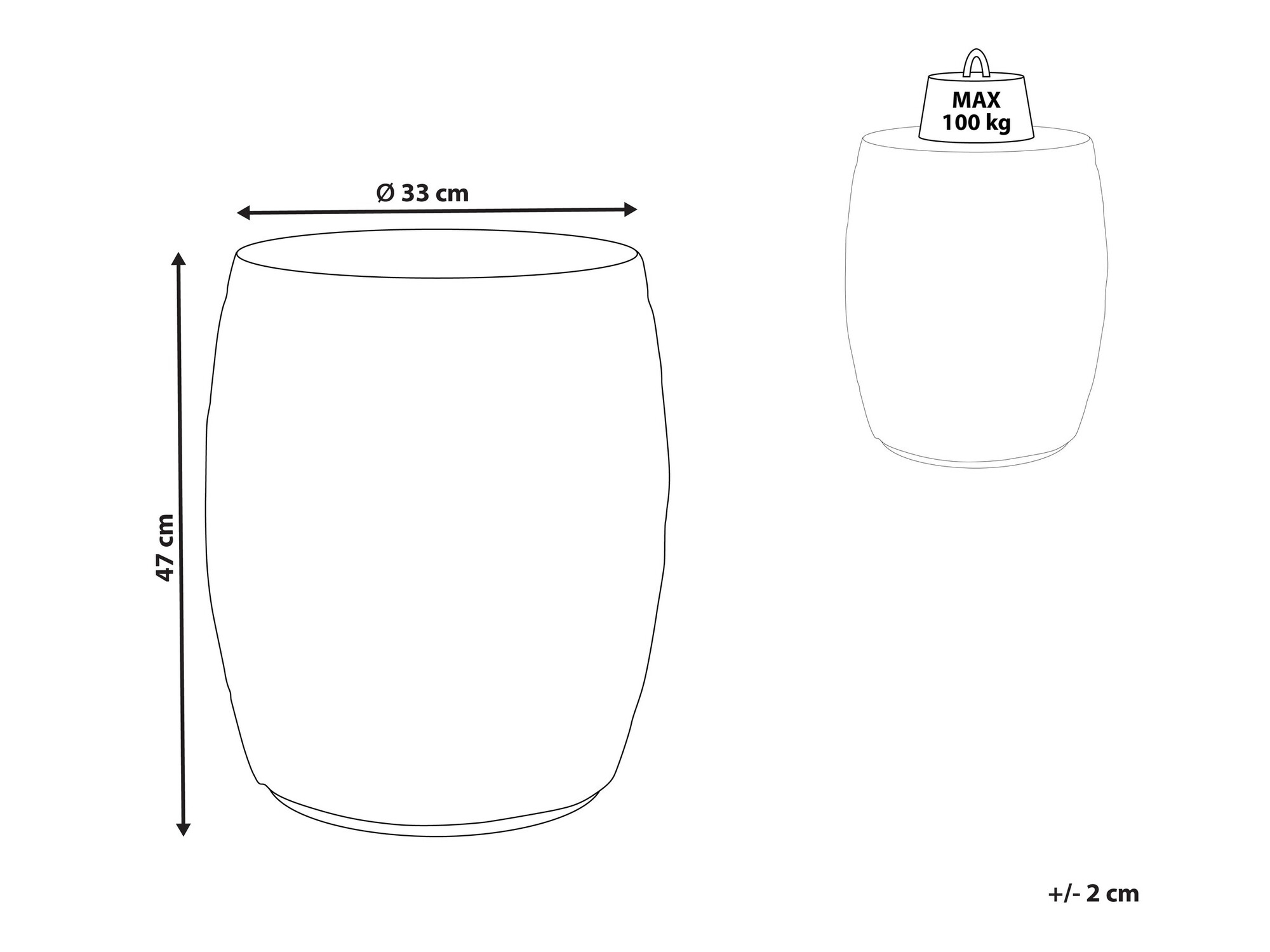 Šoninis staliukas Berwyn 1190