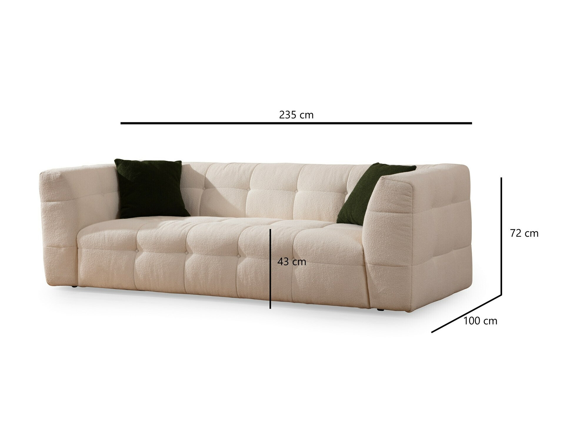 Sofa Altadena 405 (Smėlinė)