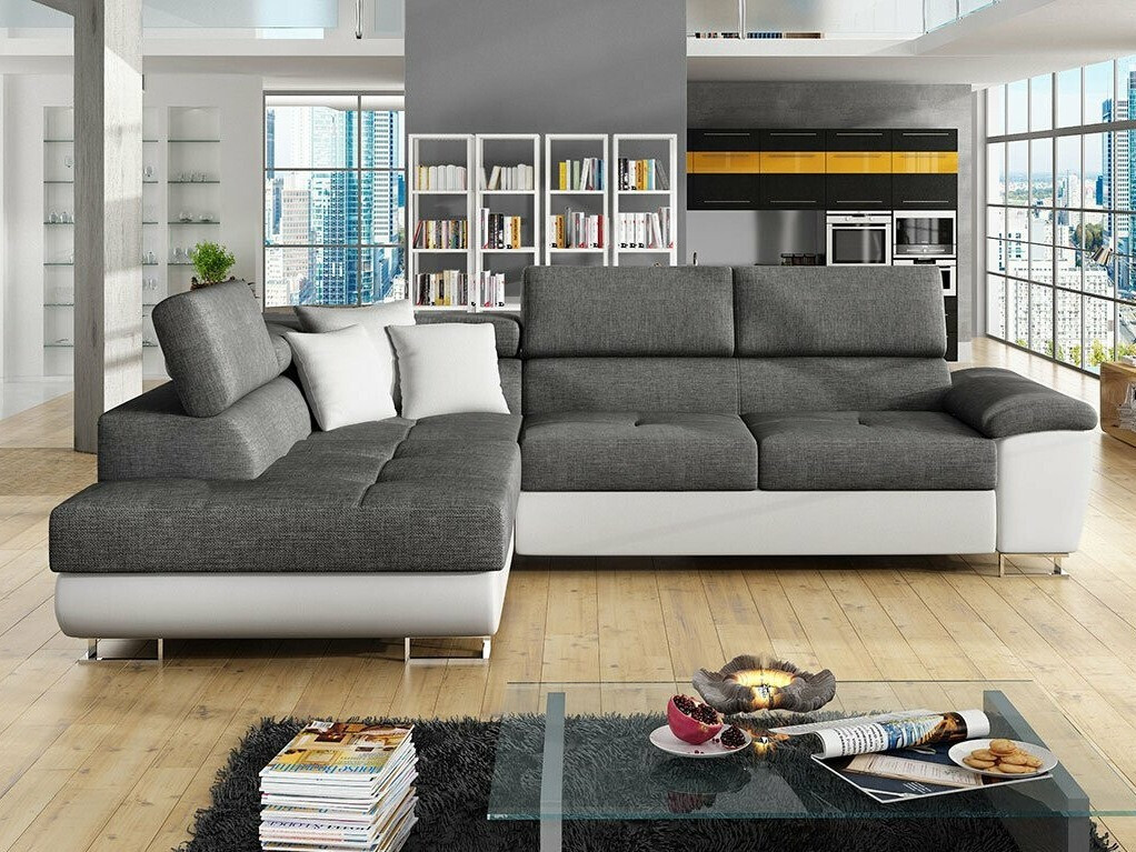 Minkštas kampas Comfivo Ruta II (Soft 017 + Lux 06 + Soft 017)
