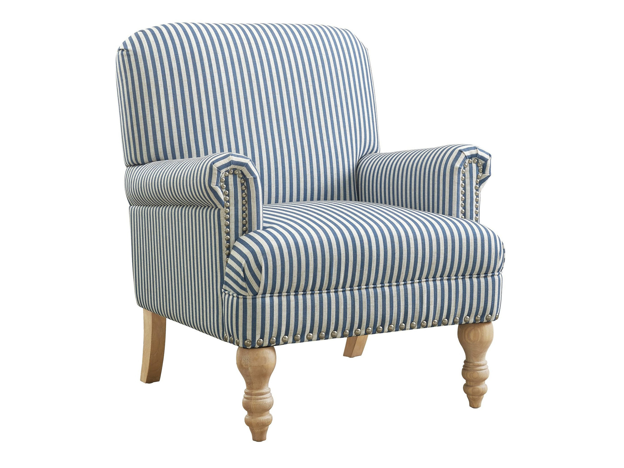 Fotelis Tulsa 466 (Balta + Mėlyna)