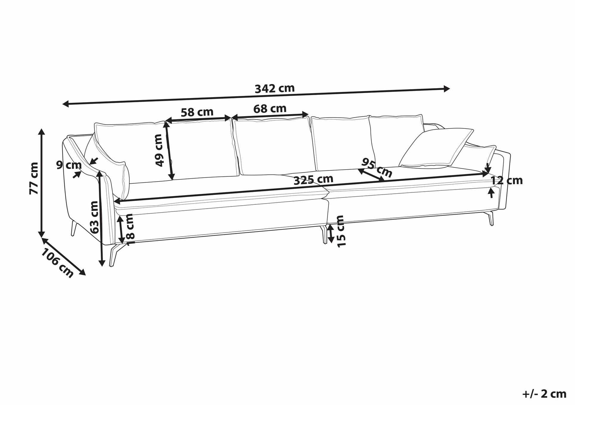 Sofa Berwyn 1310 (Pilka)