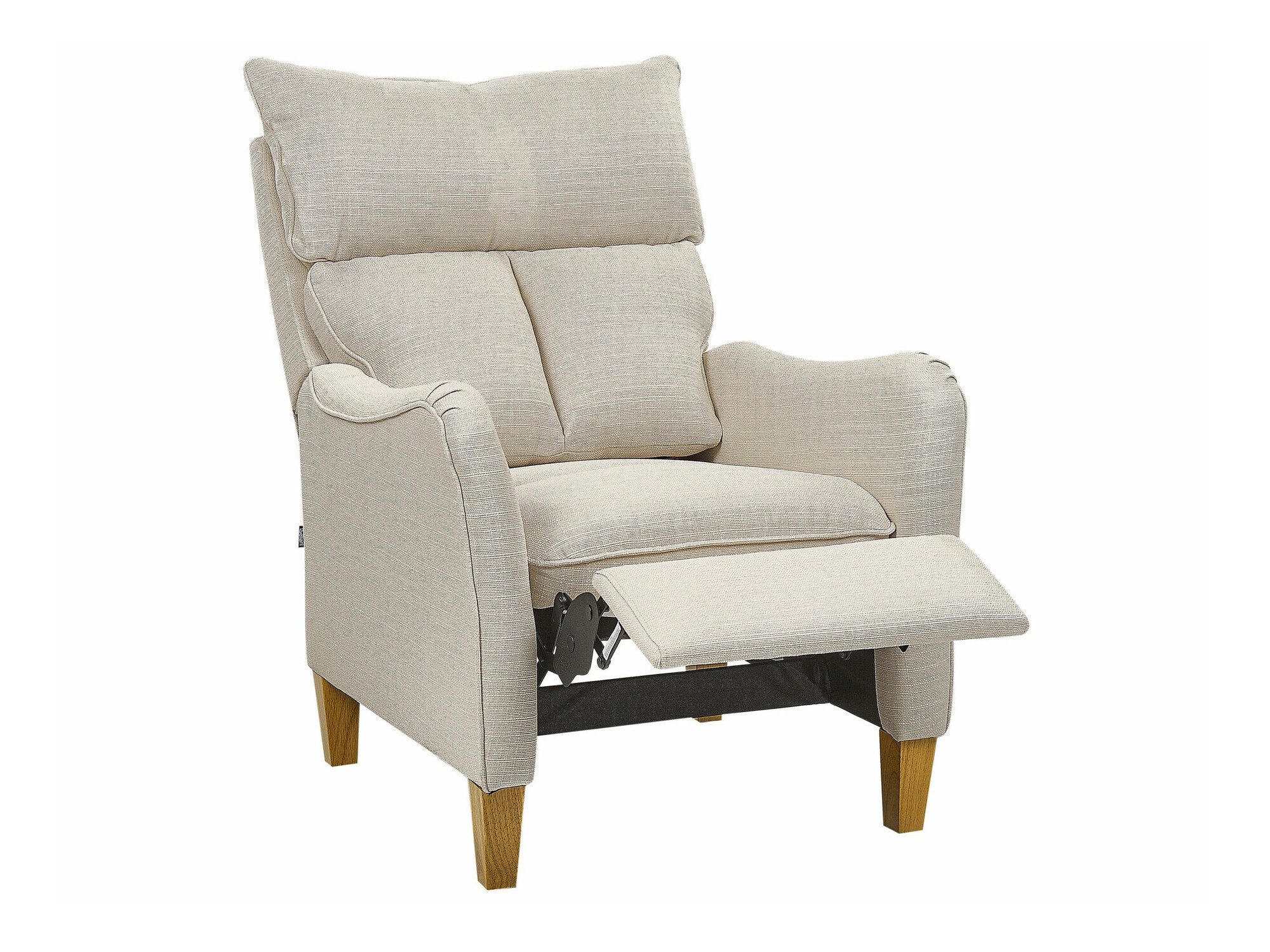 Fotelis reglaineris Berwyn 1329 (Smėlinė + Šviesus medis)