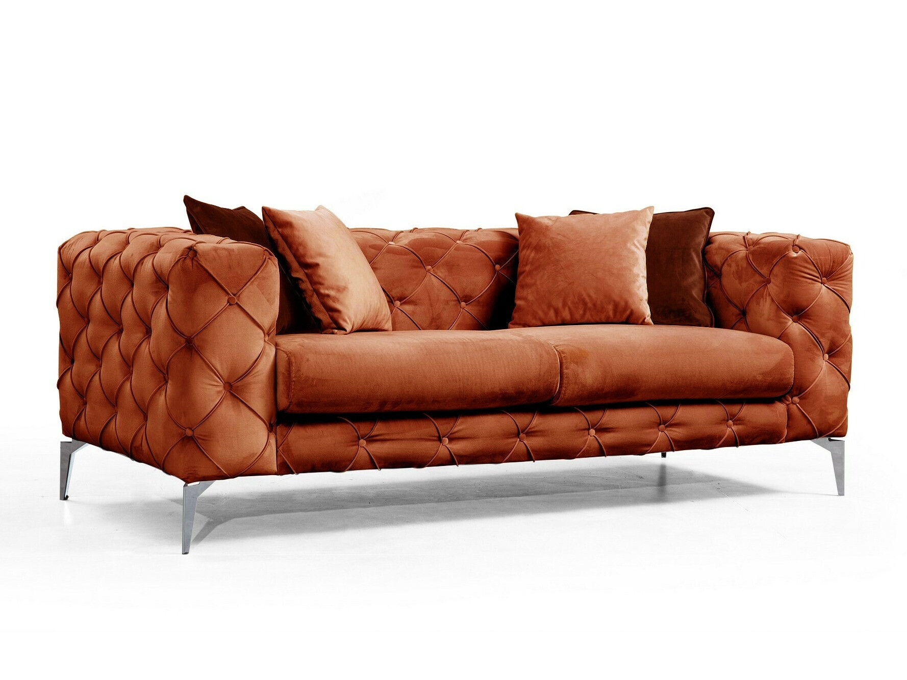 Raudoni Chesterfield baldai