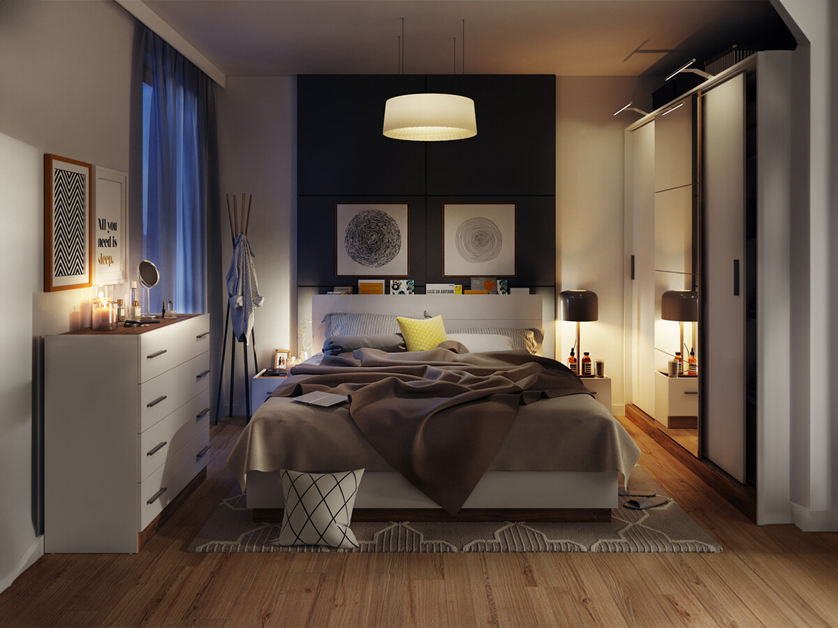 Miegamojo komplektai pritaikyti 140 x 200 čiužiniui