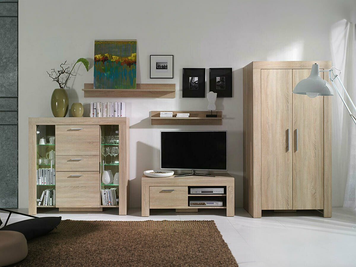 Svetainės komplektas Melfeli 127 (Sonomos ąžuolas)