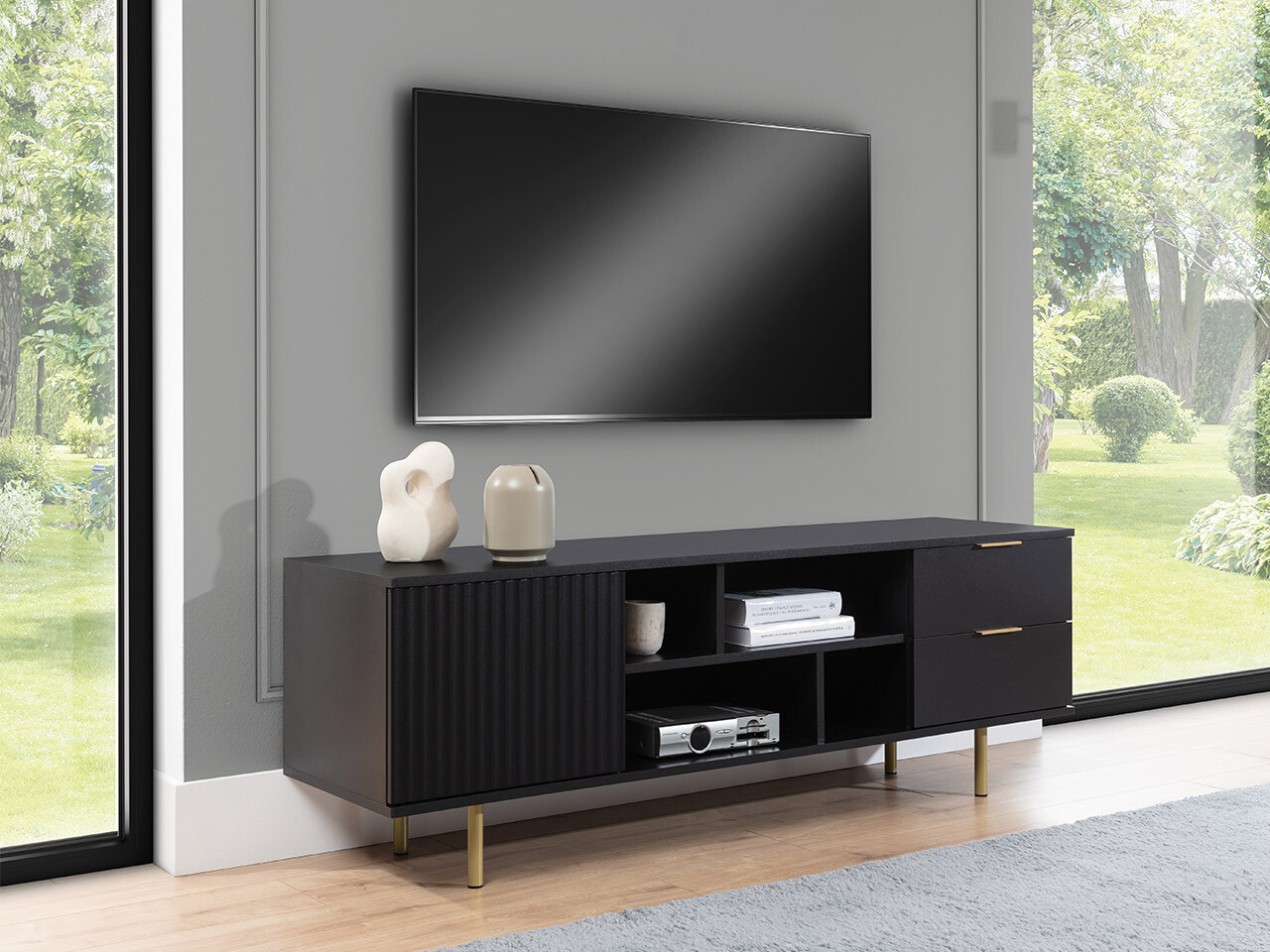 TV staliukas Decus (Juoda)