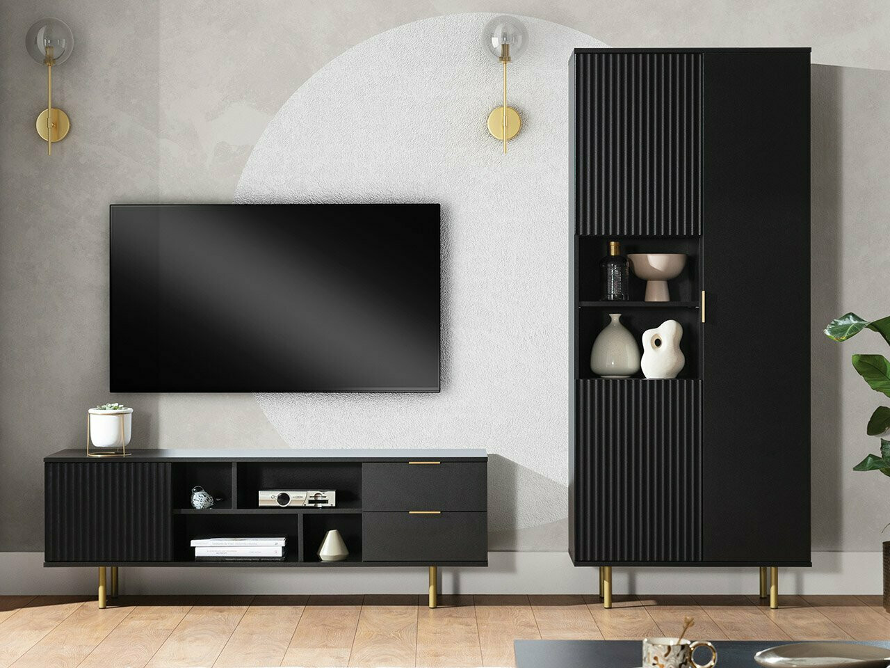 TV staliukas Decus (Juoda)
