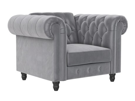 Chesterfield fotelis Tulsa 630 (Šviesi pilka)