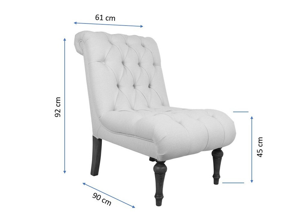 Fotelis Altadena 475 (Kreminė)