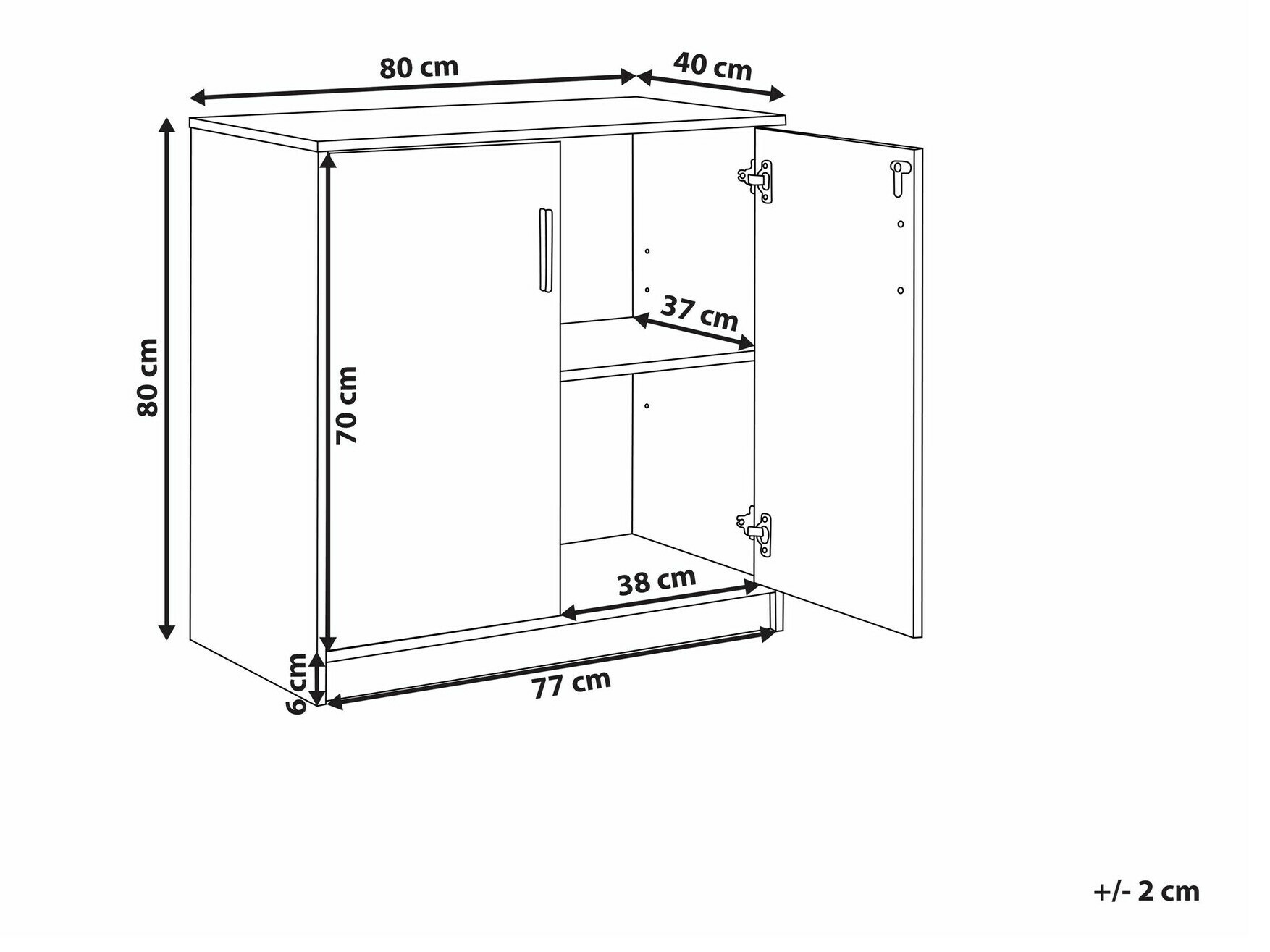 Spintelė Catferu 112 (Balta + Pilka)