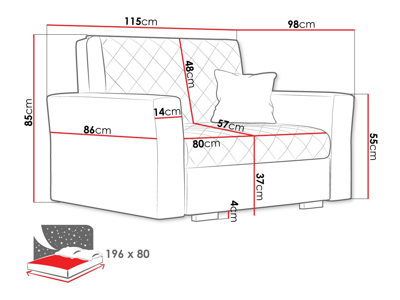 Fotelis Clarona I (Zanzibar 190)