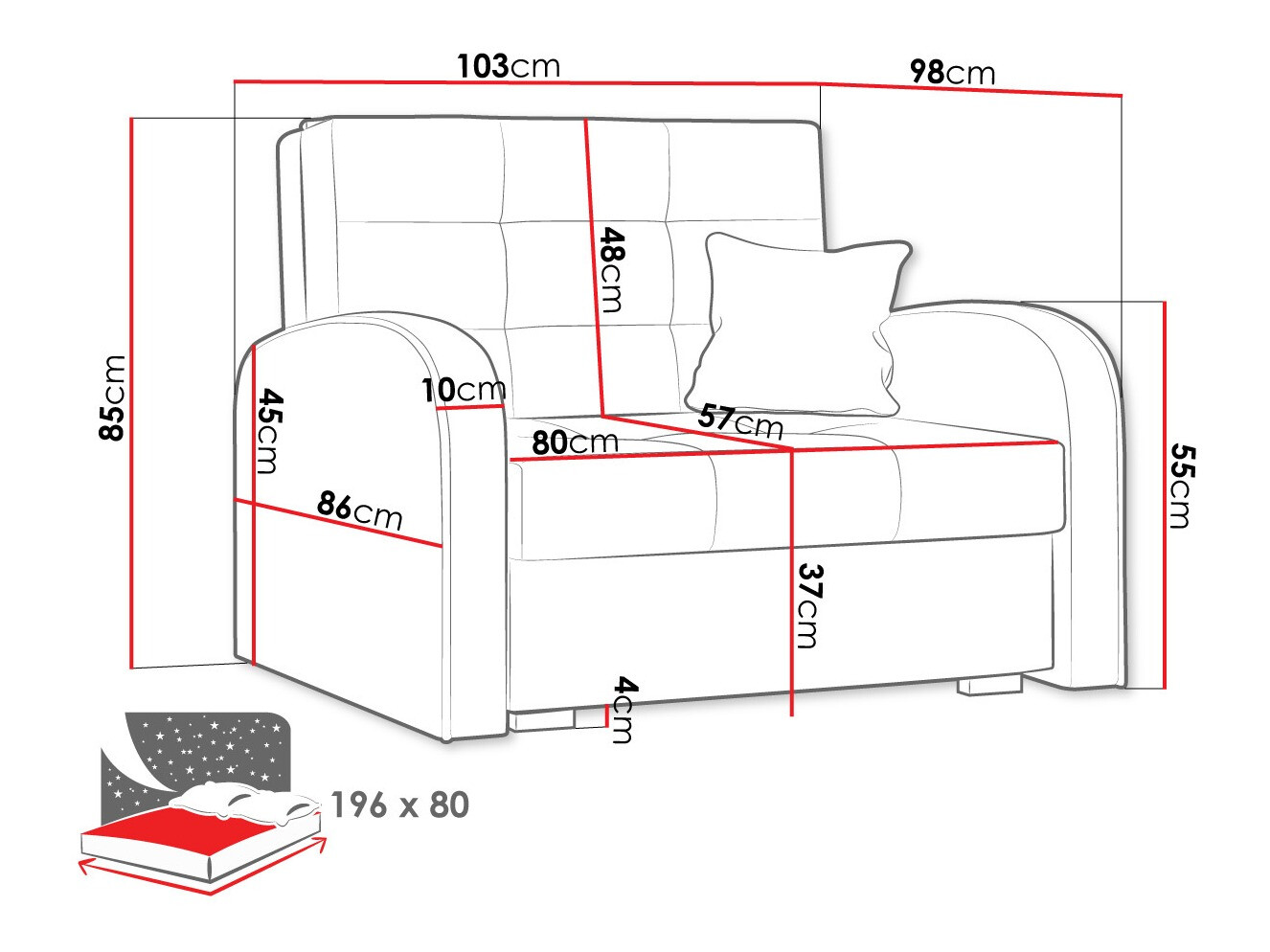 Fotelis Columbus 114 (Kronos 22)