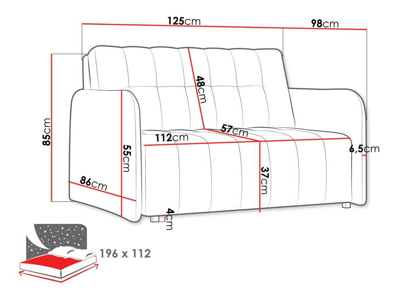 Sofa lova Aquarin II (Country 3)
