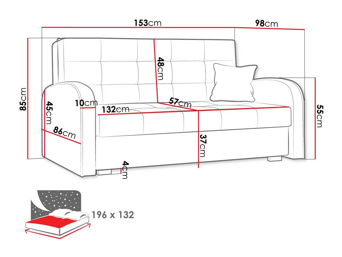 Sofa lova Silona III (Kronos 09)