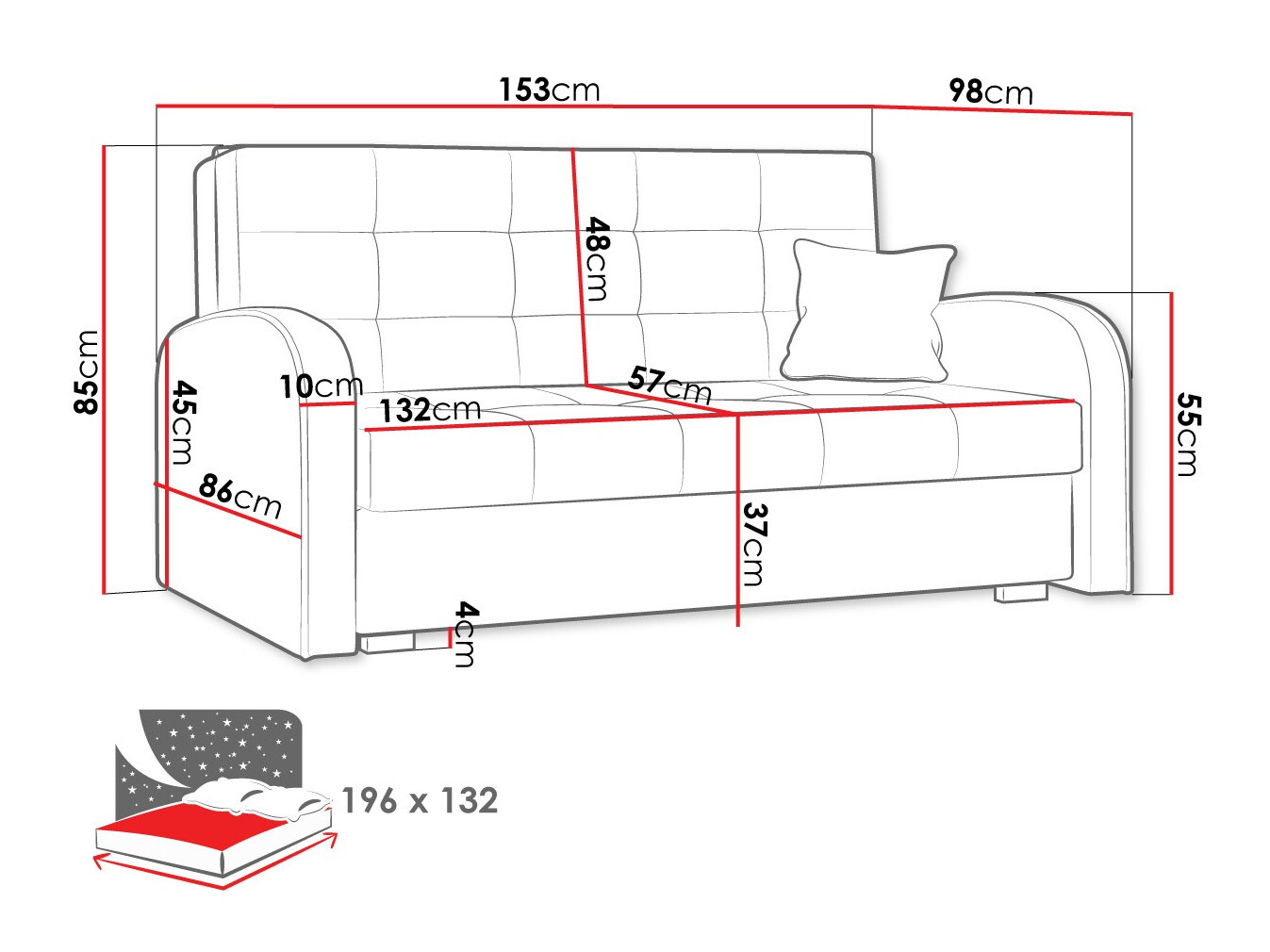 Sofa lova Silona III (Kronos 19)