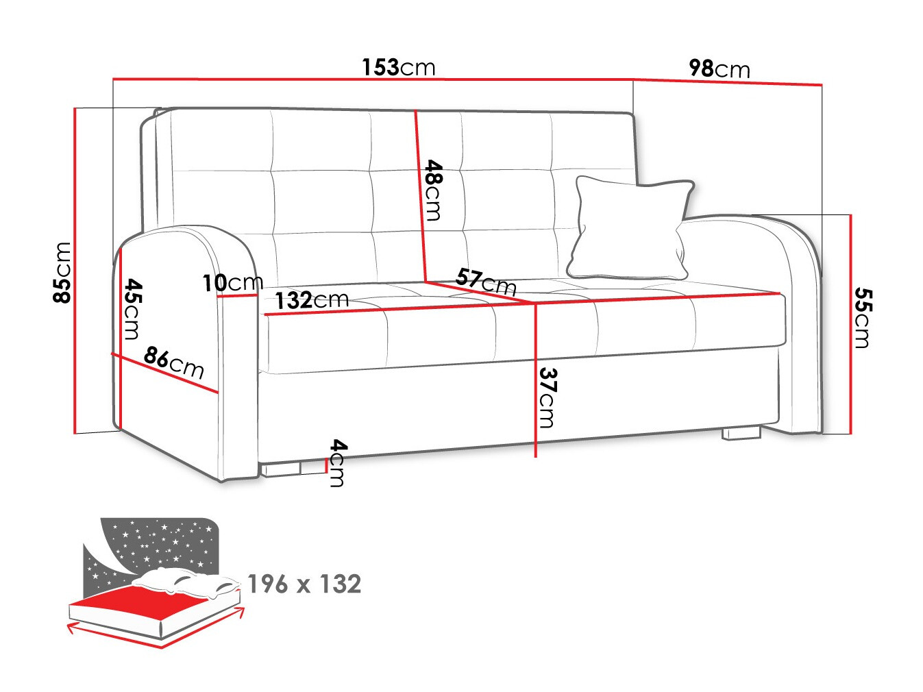 Sofa lova Silona III (Kronos 22)