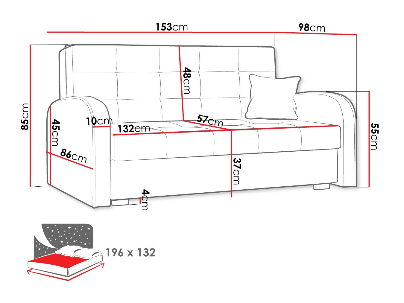 Sofa lova Silona III (Kronos 26)