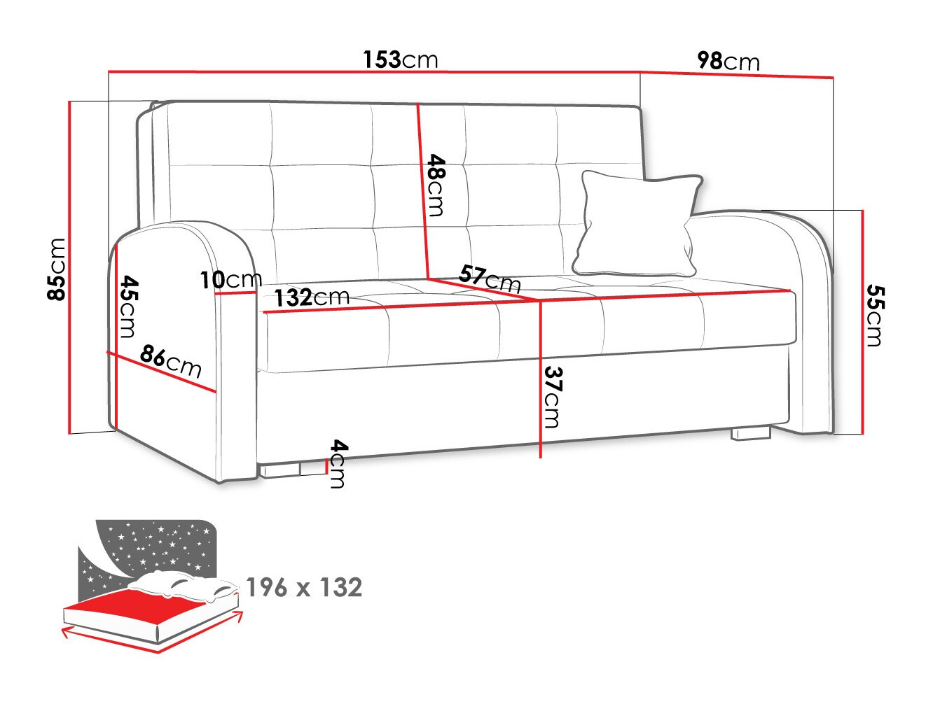 Sofa lova Silona III (Paros 03)