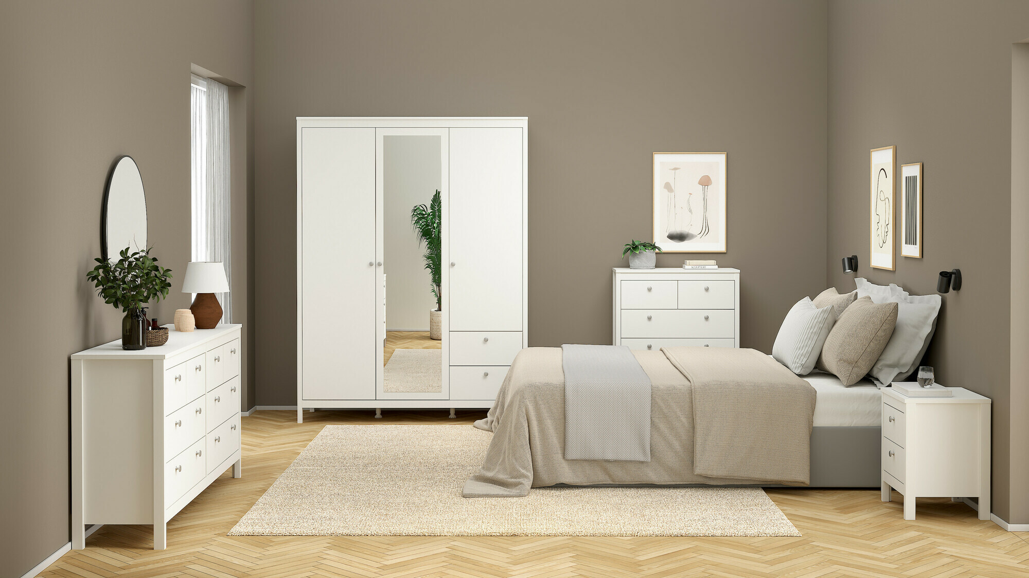 Naktinis staliukas Tustin N100 (Balta)