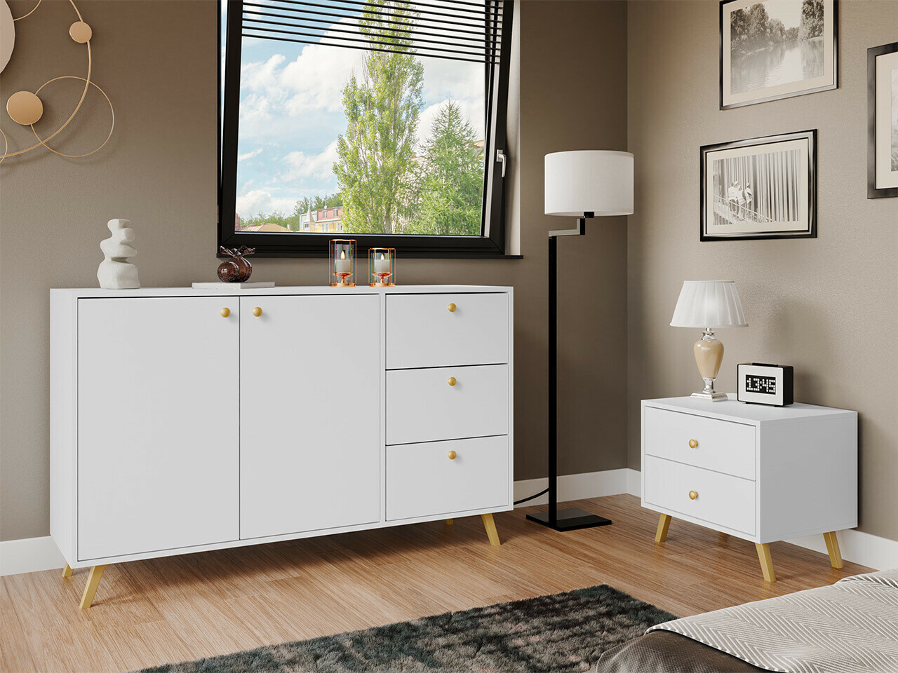 Komoda Monfera 100 (Balta)