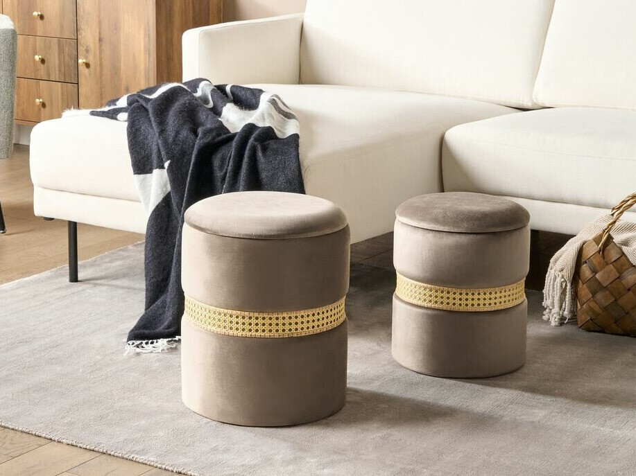 Pufų komplektas Berwyn 1600 (Taupe)