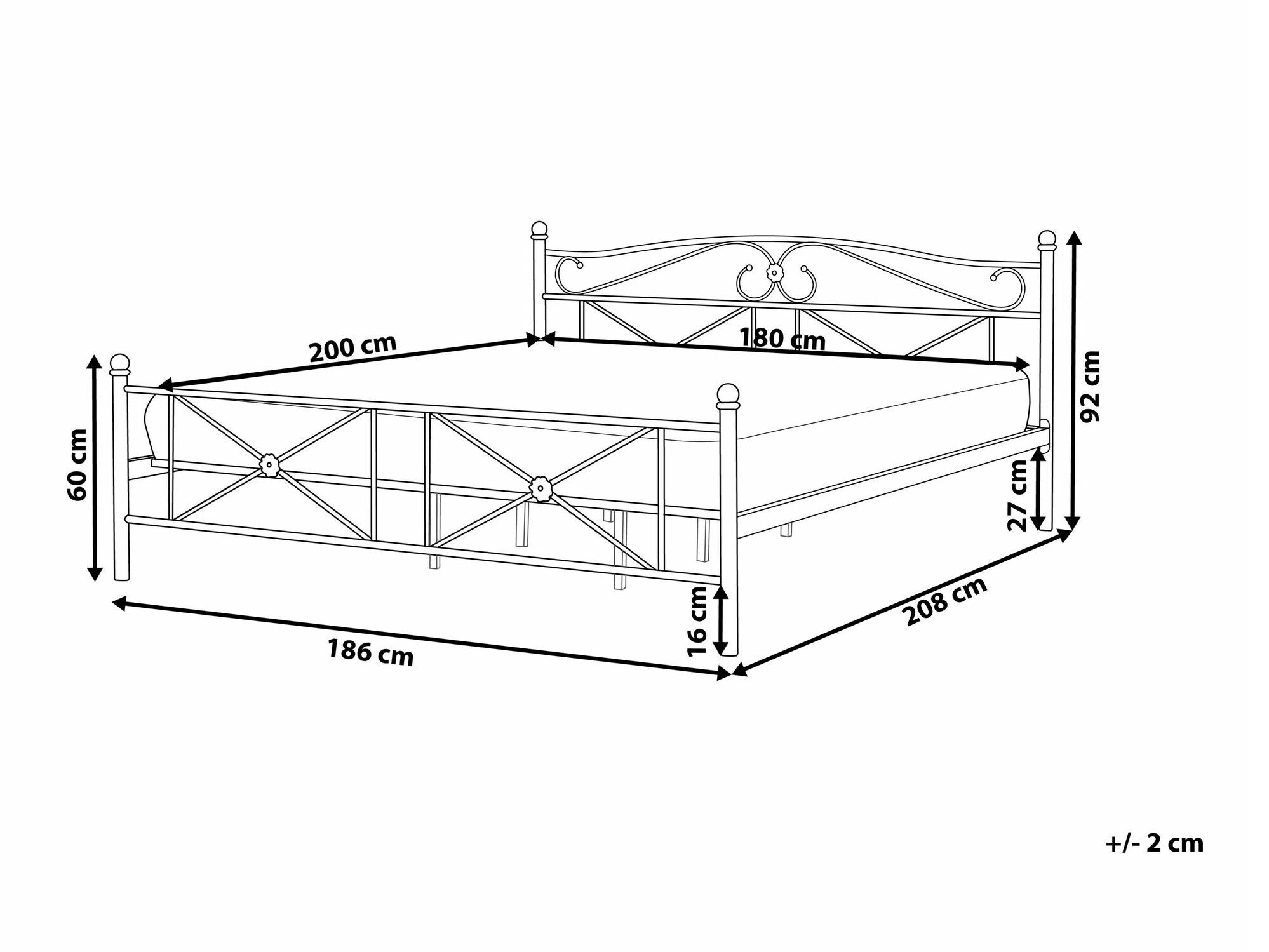 Lova Berwyn 817 (Juoda)