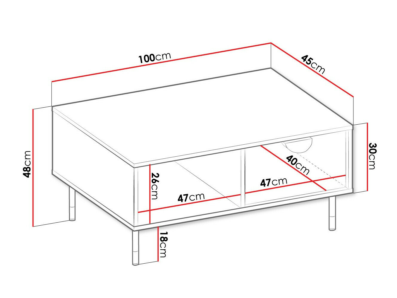 Žurnalinis staliukas Comfivo Vitis I