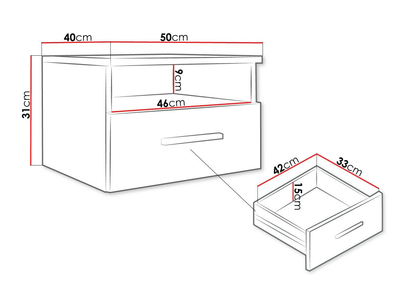 Naktinis staliukas Comfivo Pastor