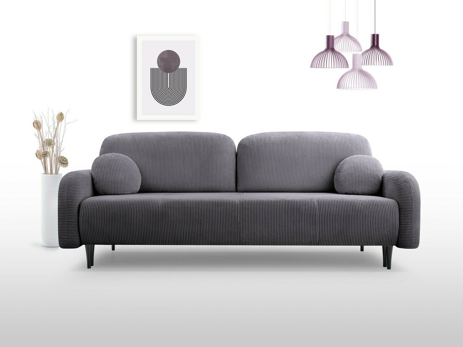 Sofa lova Kingston 137 (Pilka)