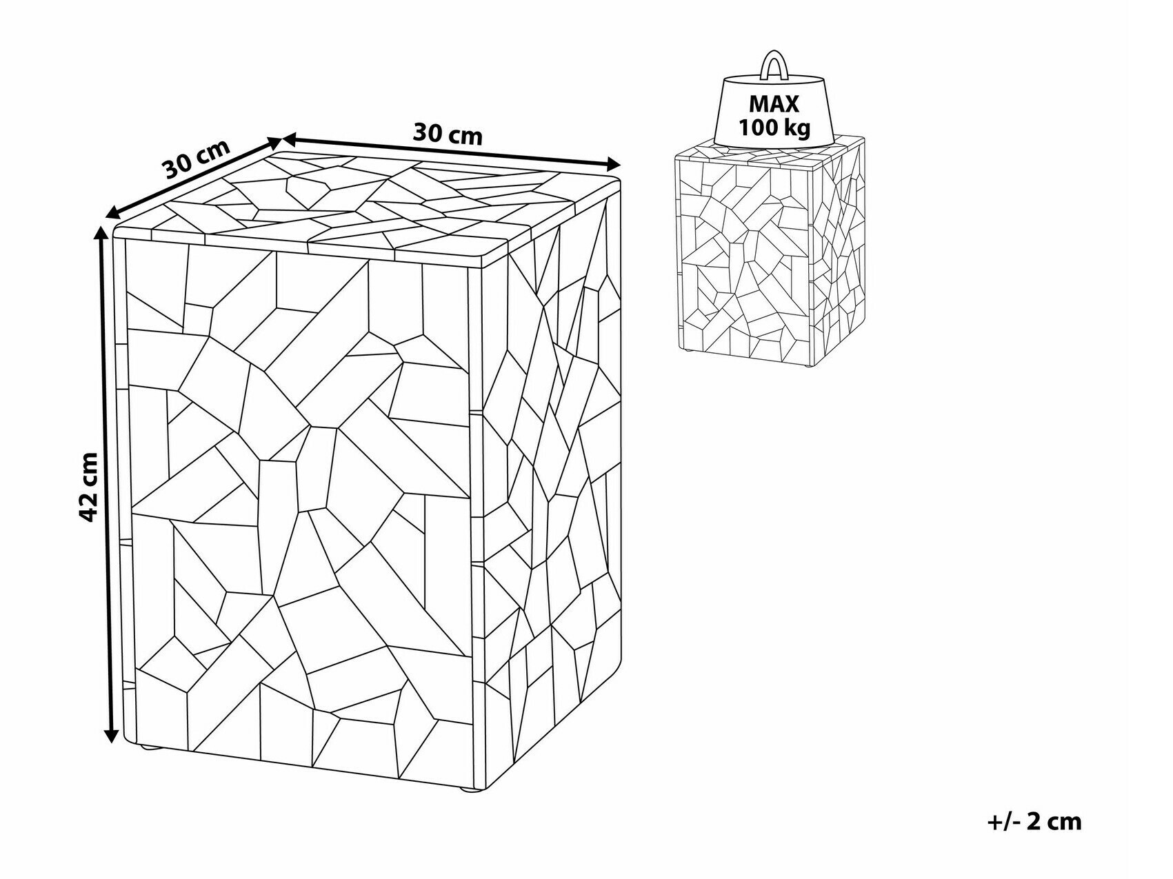 Šoninis staliukas Berwyn 1635
