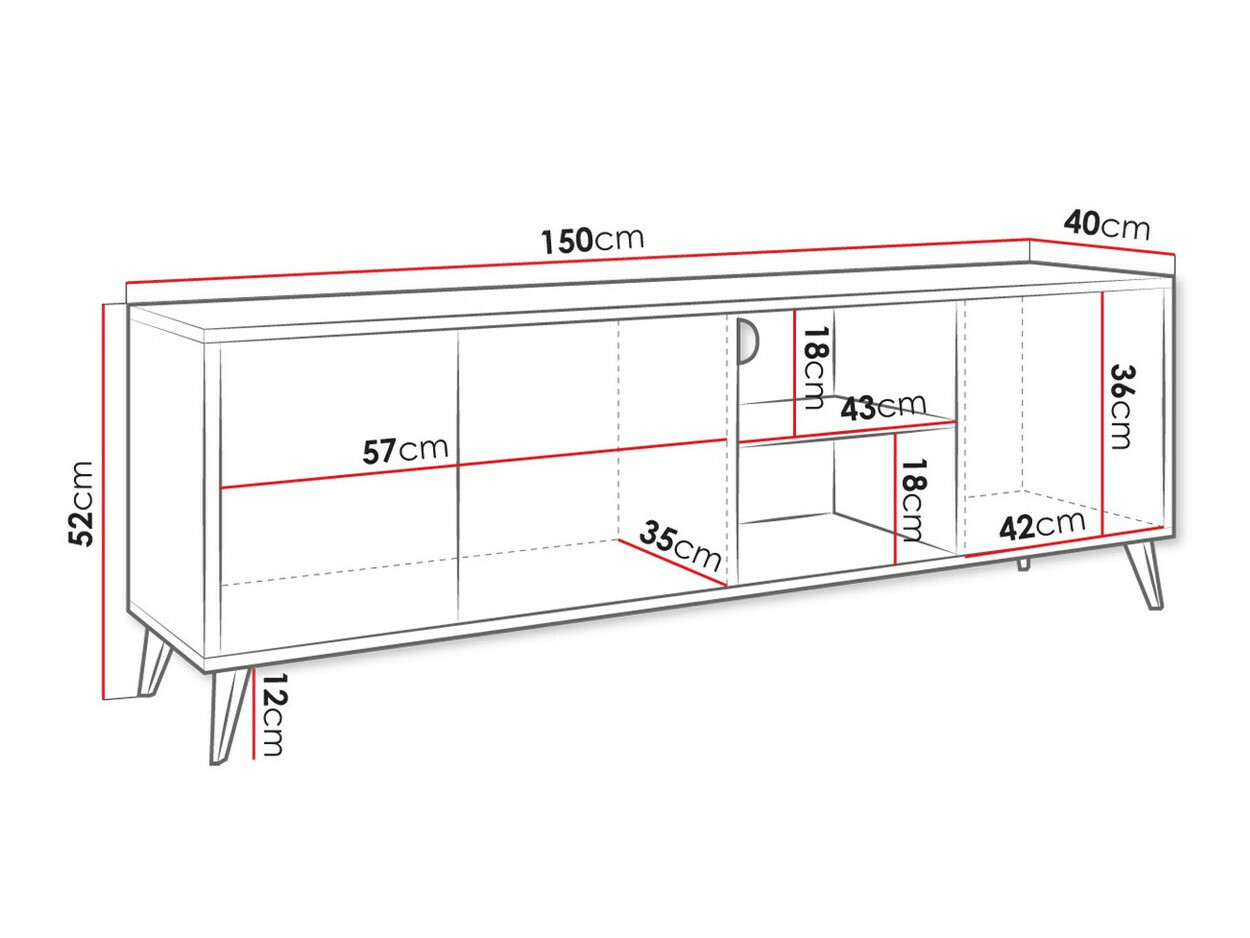 TV staliukas Comfivo Lomcali 104