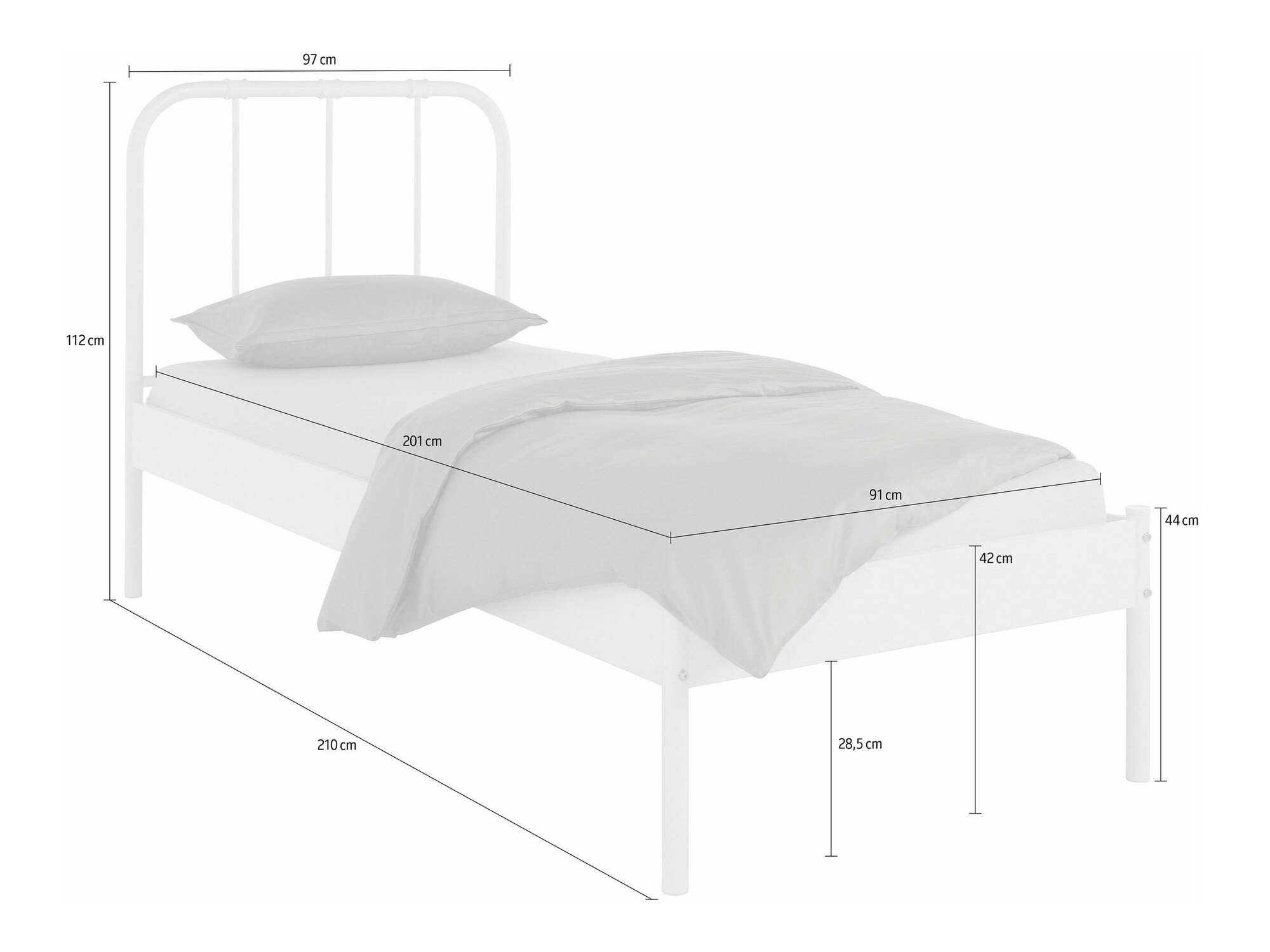 Lova Denton 1265 (Juoda)