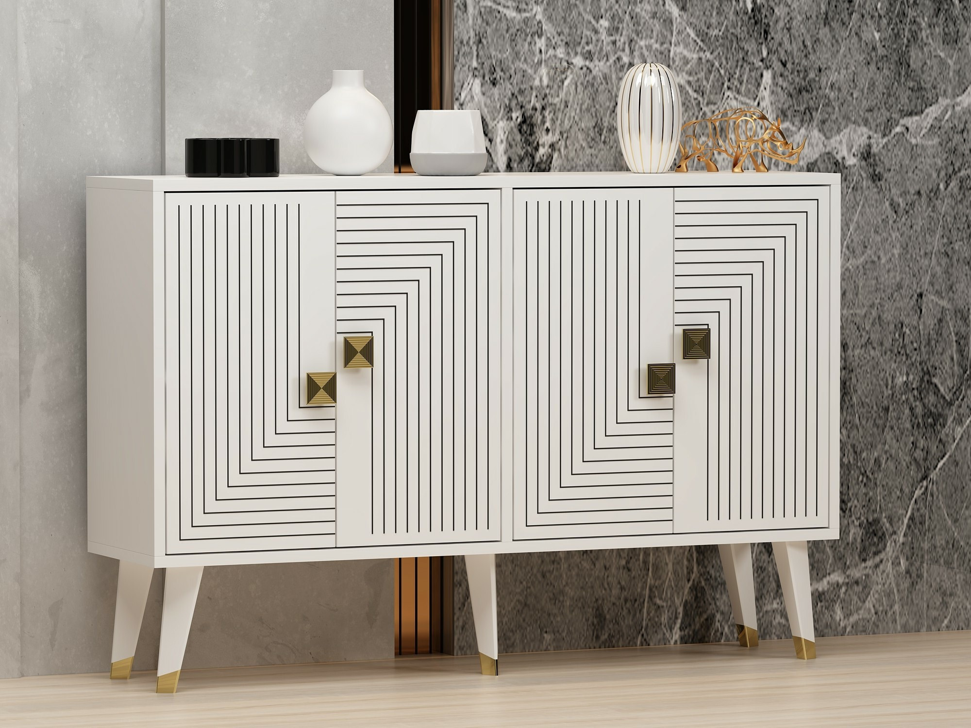 Spintelė Dunliru 105 (Balta + Auksinė)