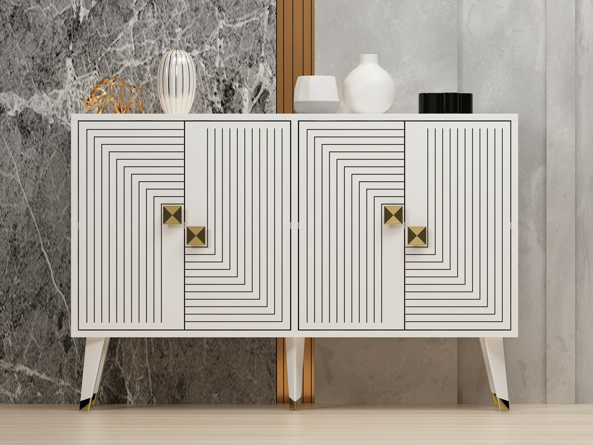 Spintelė Dunliru 105 (Balta + Auksinė)