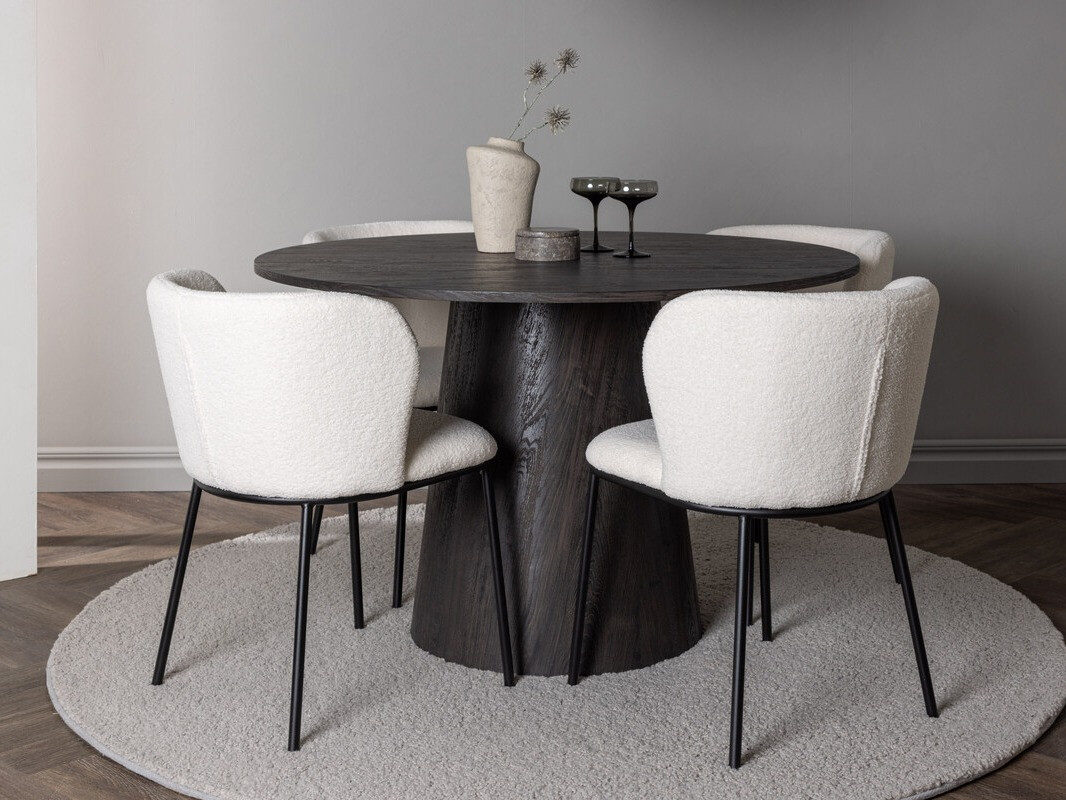 Valgomojo komplektas Dallas 4314 (Tamsi ruda)