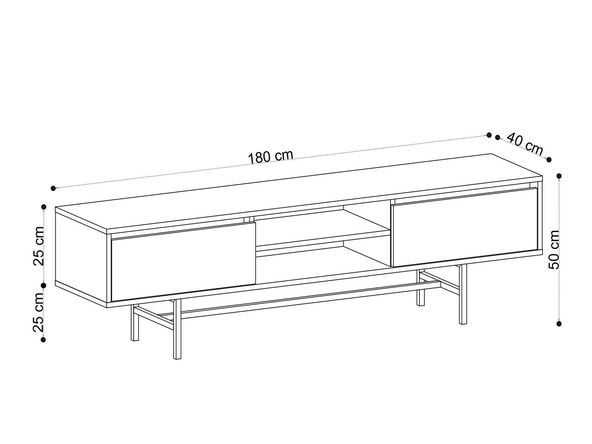 TV staliukas Vestesu 105