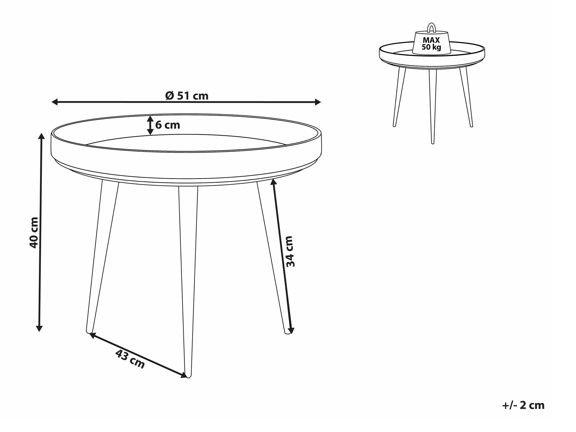 Žurnalinis staliukas Berwyn 1686