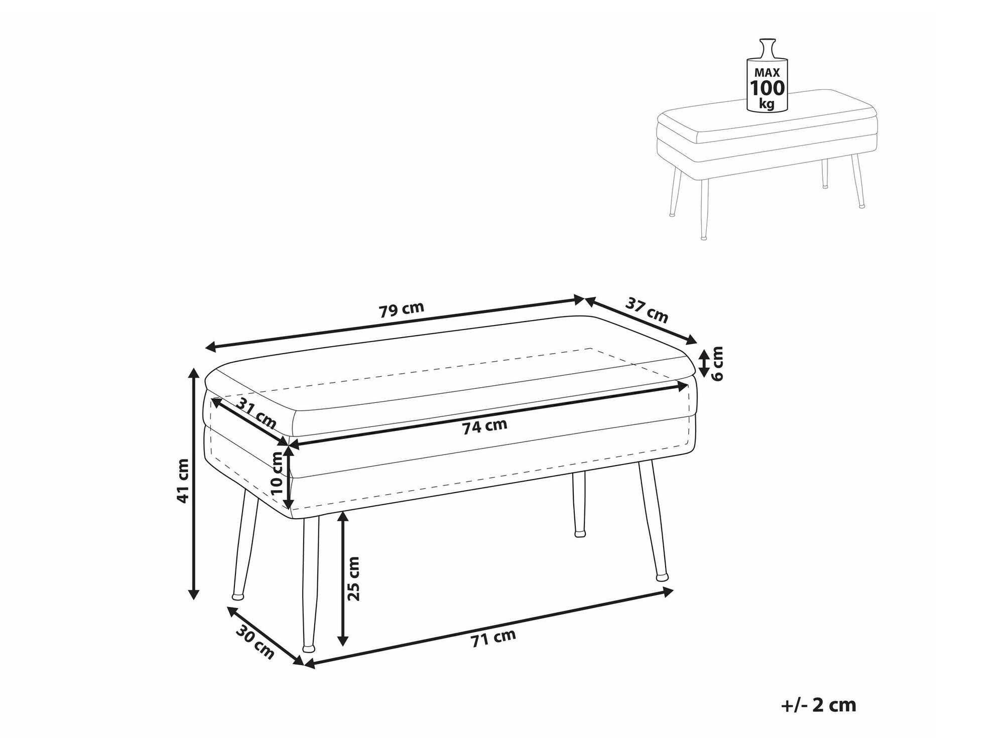 Minkštasuolis Berwyn 863 (Violetinė)